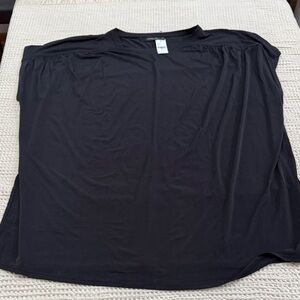 Women’s Plus Size Lane Bryant Black Short Sleeve Dress Top